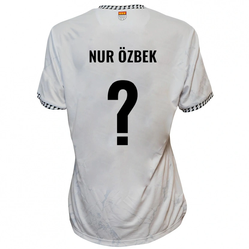 Danxen Mujer Camiseta Irem Nur Özbek #0 Blanco Negro 2ª Equipación 2025/26 La Camisa