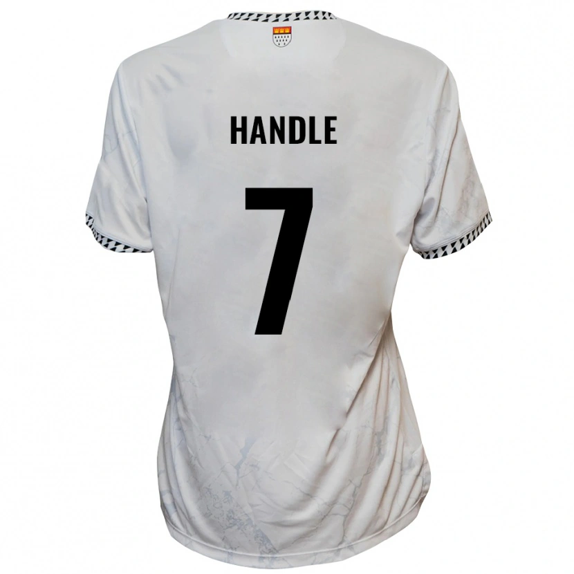 Danxen Mujer Camiseta Simon Handle #7 Blanco Negro 2ª Equipación 2025/26 La Camisa