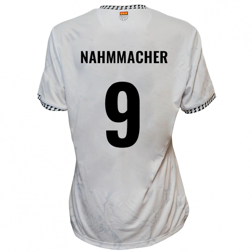 Danxen Mujer Camiseta Emil Nahmmacher #9 Blanco Negro 2ª Equipación 2025/26 La Camisa