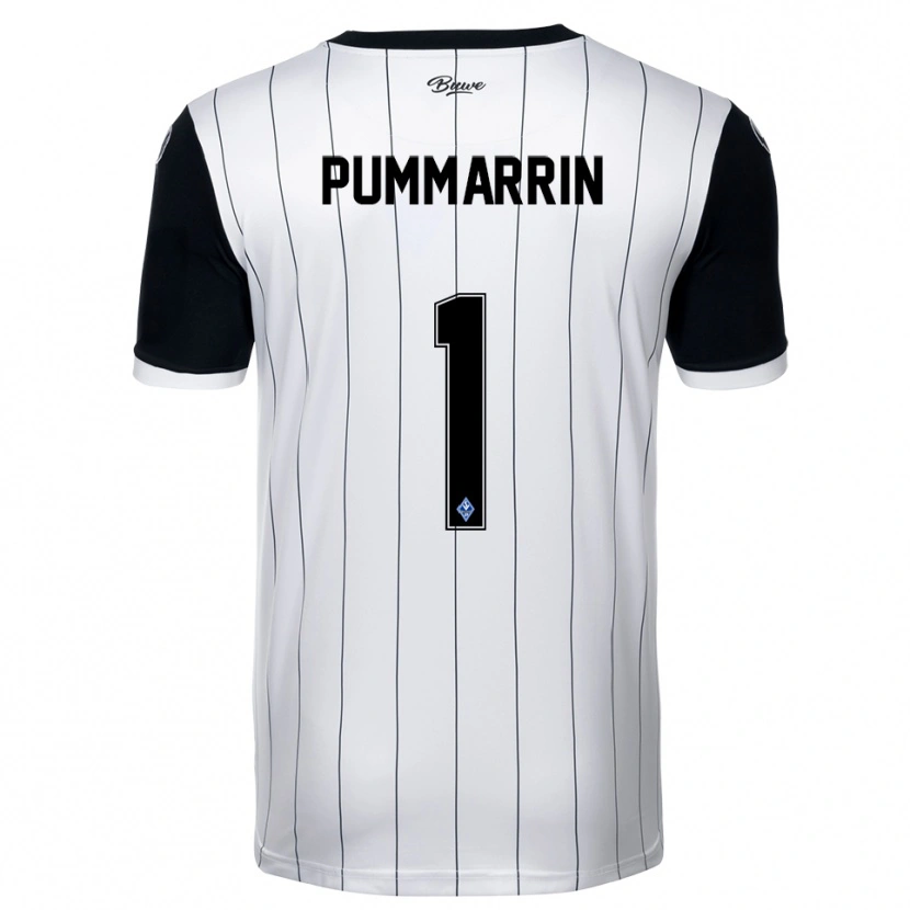 Danxen Mujer Camiseta Kritsana Pummarrin #1 Blanco Negro 2ª Equipación 2025/26 La Camisa
