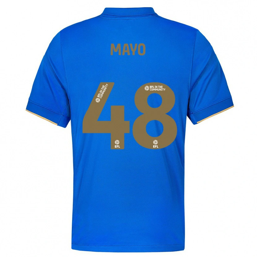 Danxen Niño Camiseta Bradley Mayo #48 Azul Oro 1ª Equipación 2025/26 La Camisa
