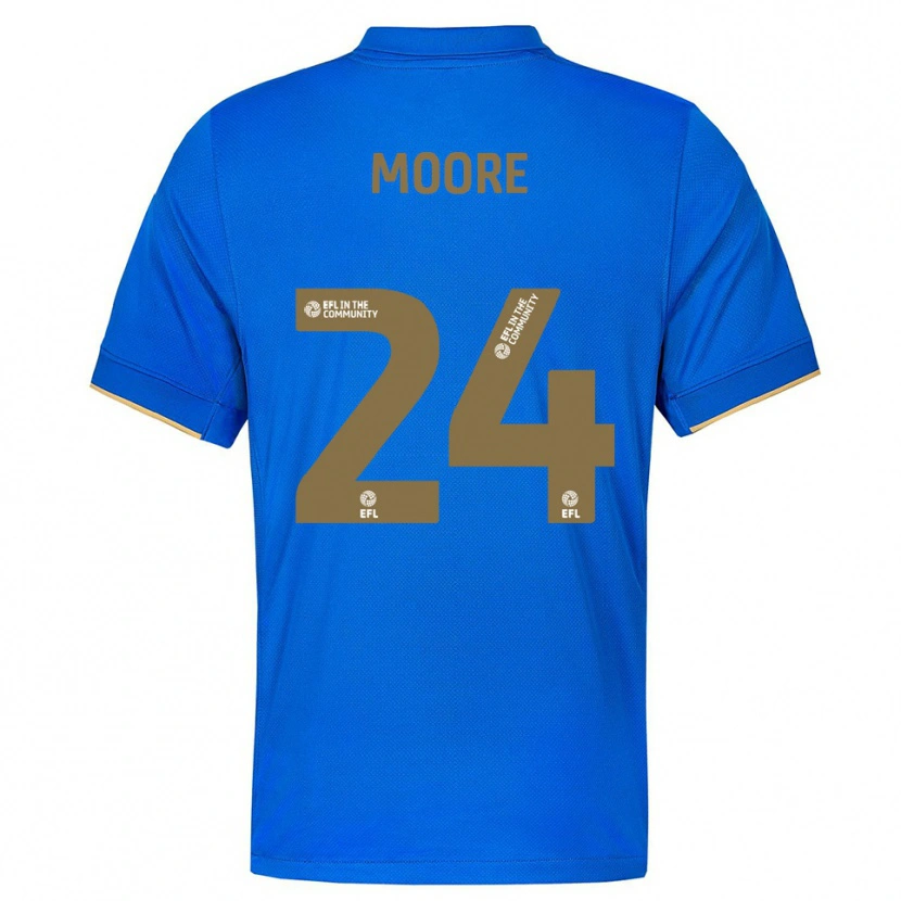 Danxen Niño Camiseta Jade Ellis Moore #24 Azul Oro 1ª Equipación 2025/26 La Camisa