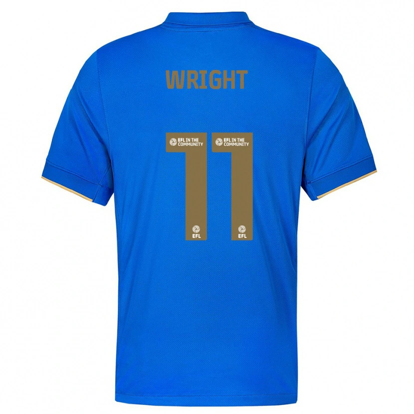 Danxen Niño Camiseta Scott Wright #11 Azul Oro 1ª Equipación 2025/26 La Camisa