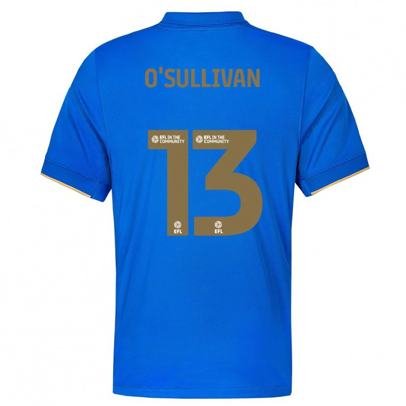 Danxen Niño Camiseta William O'sullivan #13 Azul Oro 1ª Equipación 2025/26 La Camisa