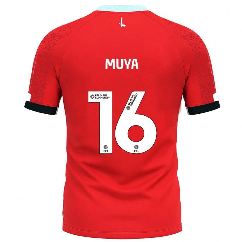 Danxen Niño Camiseta Karin Muya #16 Rojo Blanco 1ª Equipación 2025/26 La Camisa