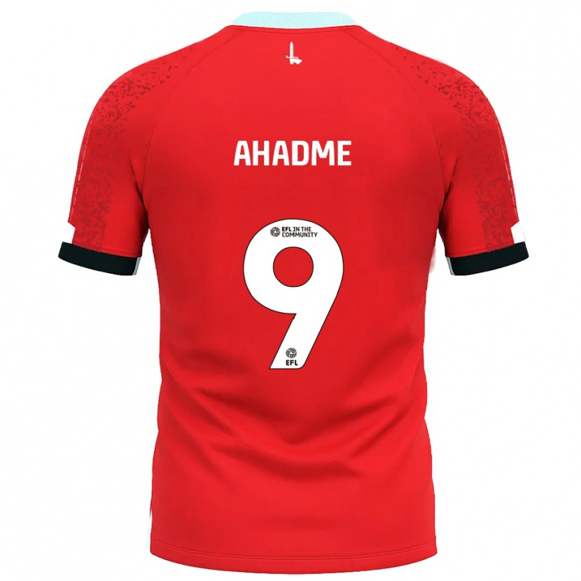 Danxen Niño Camiseta Gassan Ahadme #9 Rojo Blanco 1ª Equipación 2025/26 La Camisa