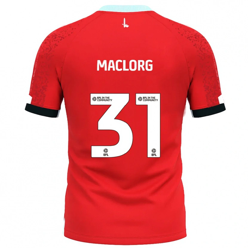 Danxen Niño Camiseta Lennon Maclorg #31 Rojo Blanco 1ª Equipación 2025/26 La Camisa