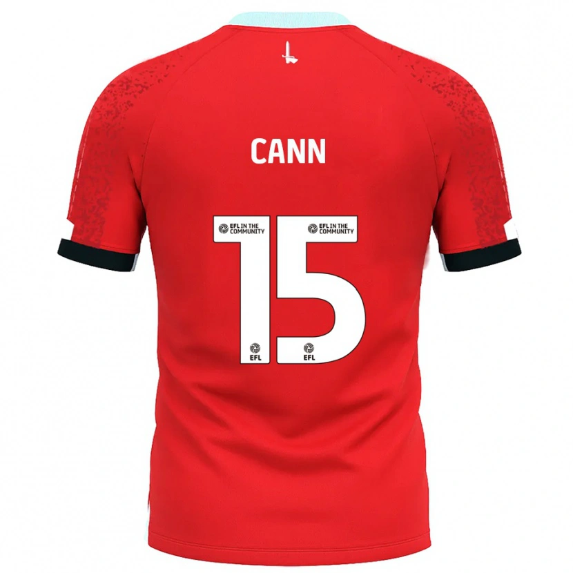 Danxen Niño Camiseta Ethan Cann #15 Rojo Blanco 1ª Equipación 2025/26 La Camisa
