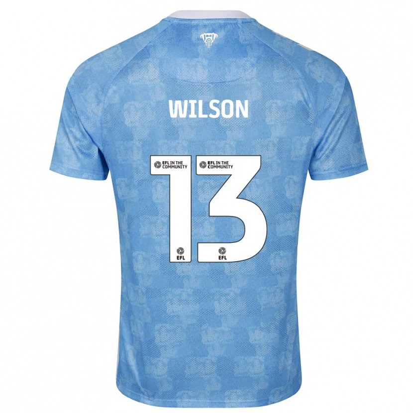 Danxen Niño Camiseta Ben Wilson #13 Azul Celeste Blanco 1ª Equipación 2025/26 La Camisa