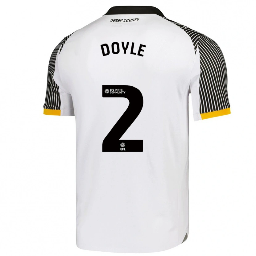 Danxen Niño Camiseta Aj Doyle #2 Blanco Negro 1ª Equipación 2025/26 La Camisa