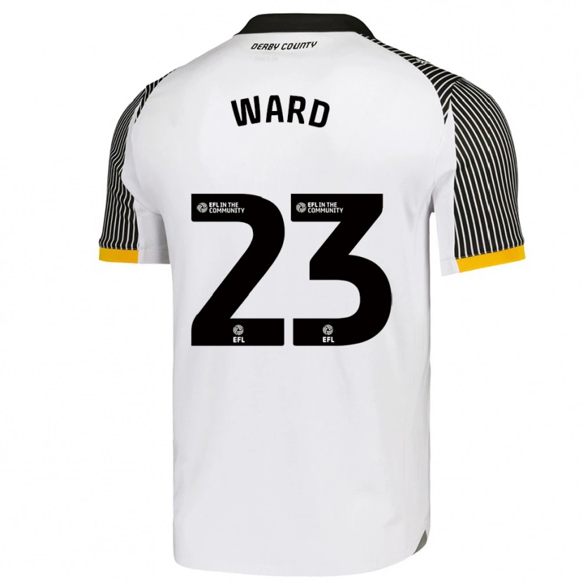 Danxen Niño Camiseta Joe Ward #23 Blanco Negro 1ª Equipación 2025/26 La Camisa