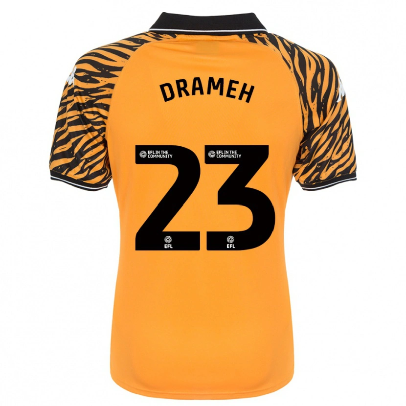Danxen Niño Camiseta Cody Drameh #23 Naranja Negro 1ª Equipación 2025/26 La Camisa