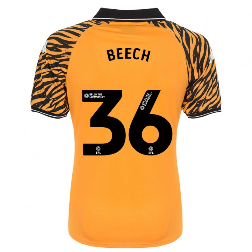 Danxen Niño Camiseta Amy Beech #36 Naranja Negro 1ª Equipación 2025/26 La Camisa