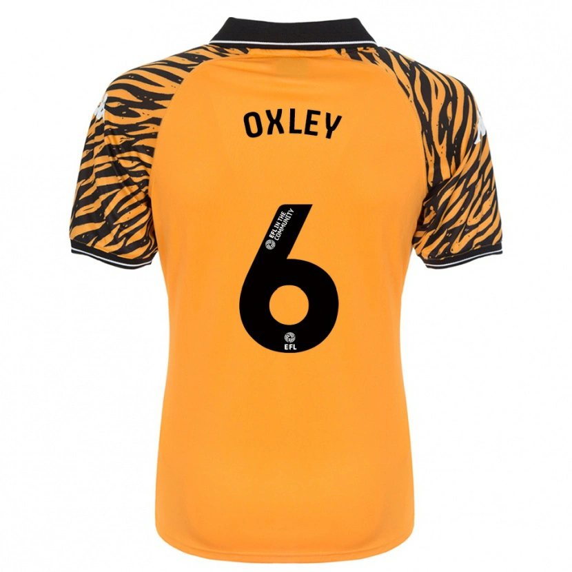 Danxen Niño Camiseta Tilly Oxley #6 Naranja Negro 1ª Equipación 2025/26 La Camisa