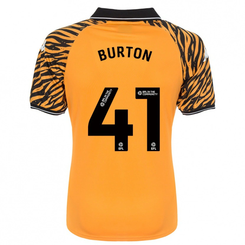 Danxen Niño Camiseta Jess Burton #41 Naranja Negro 1ª Equipación 2025/26 La Camisa