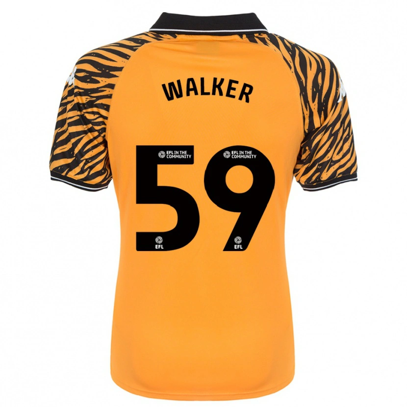 Danxen Niño Camiseta Coist Walker #59 Naranja Negro 1ª Equipación 2025/26 La Camisa