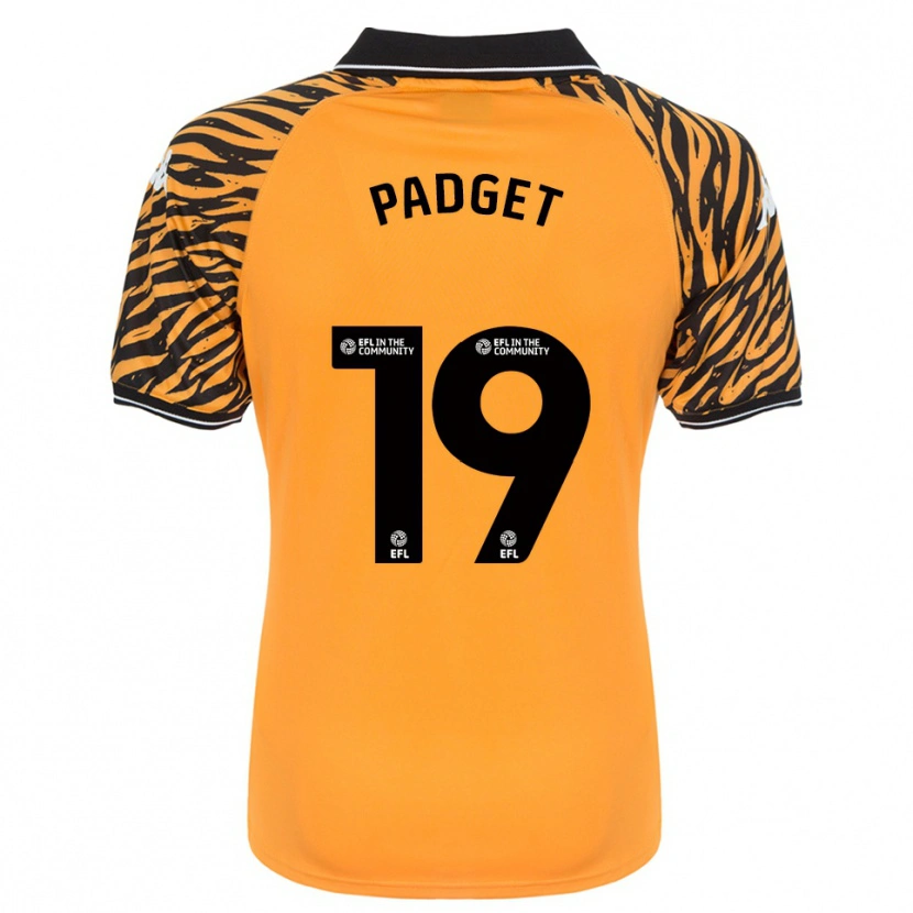 Danxen Niño Camiseta Bethany Padget #19 Naranja Negro 1ª Equipación 2025/26 La Camisa
