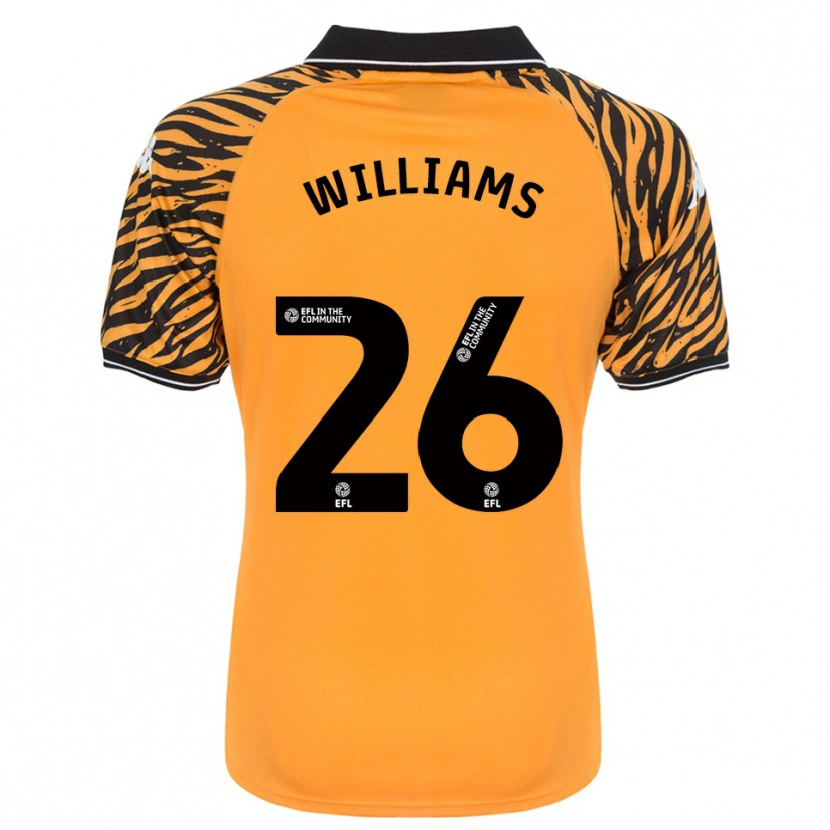 Danxen Niño Camiseta Annabel Williams #26 Naranja Negro 1ª Equipación 2025/26 La Camisa