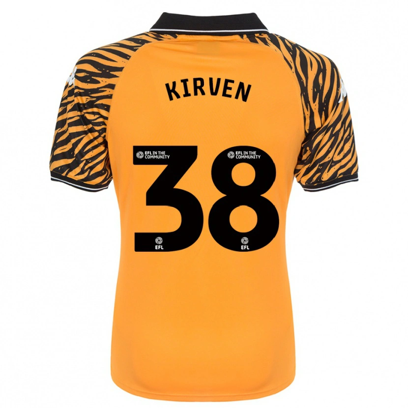 Danxen Niño Camiseta Tess Kirven #38 Naranja Negro 1ª Equipación 2025/26 La Camisa