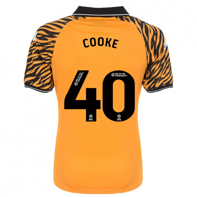 Danxen Niño Camiseta Megan Cooke #40 Naranja Negro 1ª Equipación 2025/26 La Camisa