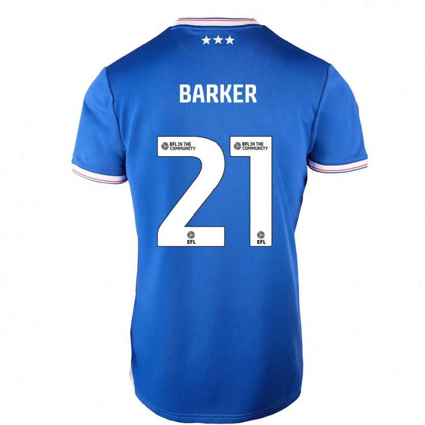 Danxen Niño Camiseta Maisy Barker #21 Azul Blanco 1ª Equipación 2025/26 La Camisa