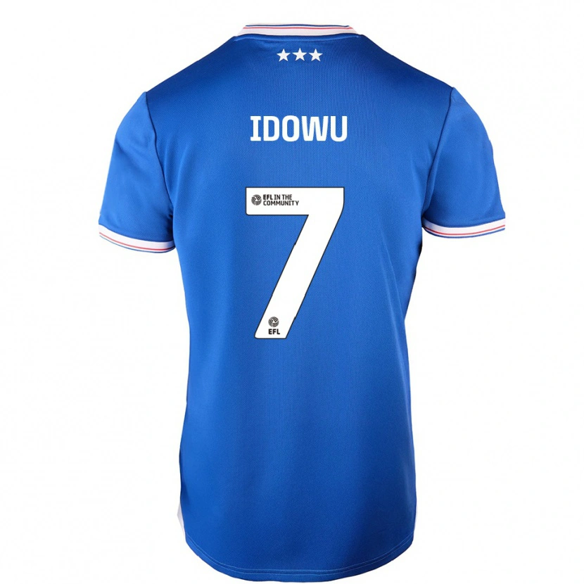 Danxen Niño Camiseta Tudor Mendel-Idowu #7 Azul Blanco 1ª Equipación 2025/26 La Camisa