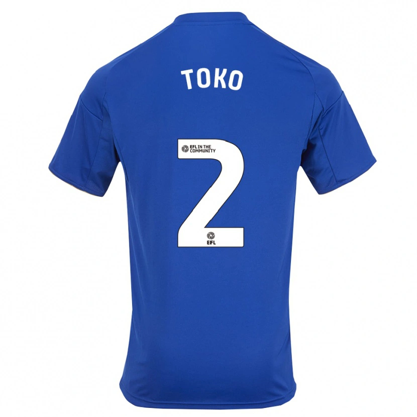 Danxen Niño Camiseta Michael Toko #2 Azul Oro 1ª Equipación 2025/26 La Camisa