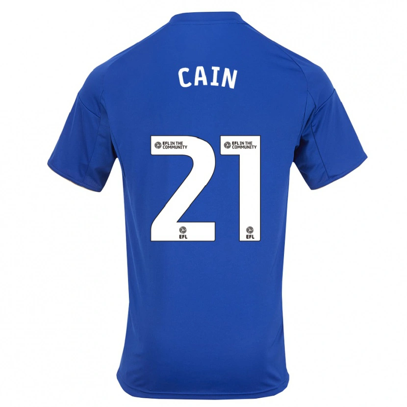 Danxen Niño Camiseta Hannah Cain #21 Azul Oro 1ª Equipación 2025/26 La Camisa