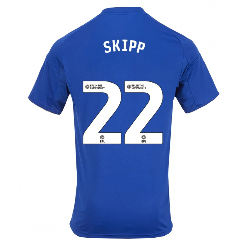 Danxen Niño Camiseta Oliver Skipp #22 Azul Oro 1ª Equipación 2025/26 La Camisa