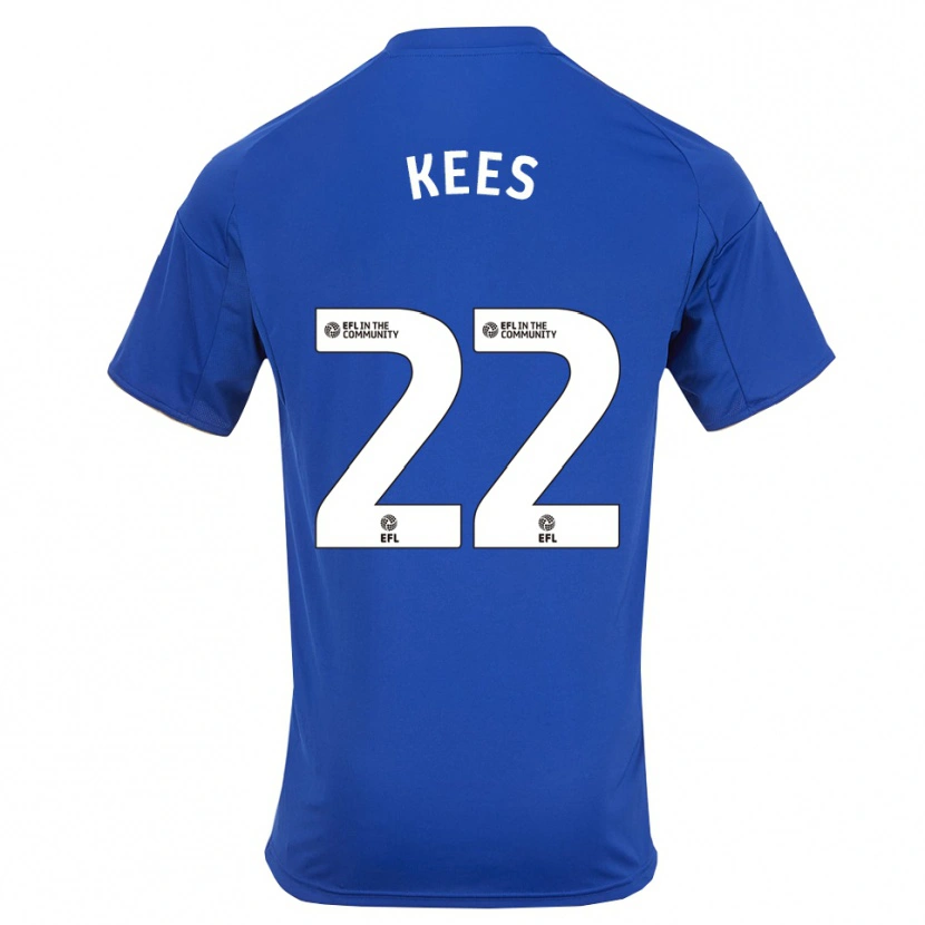Danxen Niño Camiseta Sari Kees #22 Azul Oro 1ª Equipación 2025/26 La Camisa