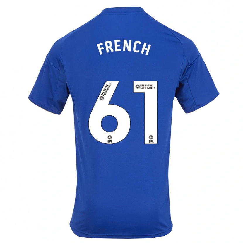 Danxen Niño Camiseta Harry French #61 Azul Oro 1ª Equipación 2025/26 La Camisa