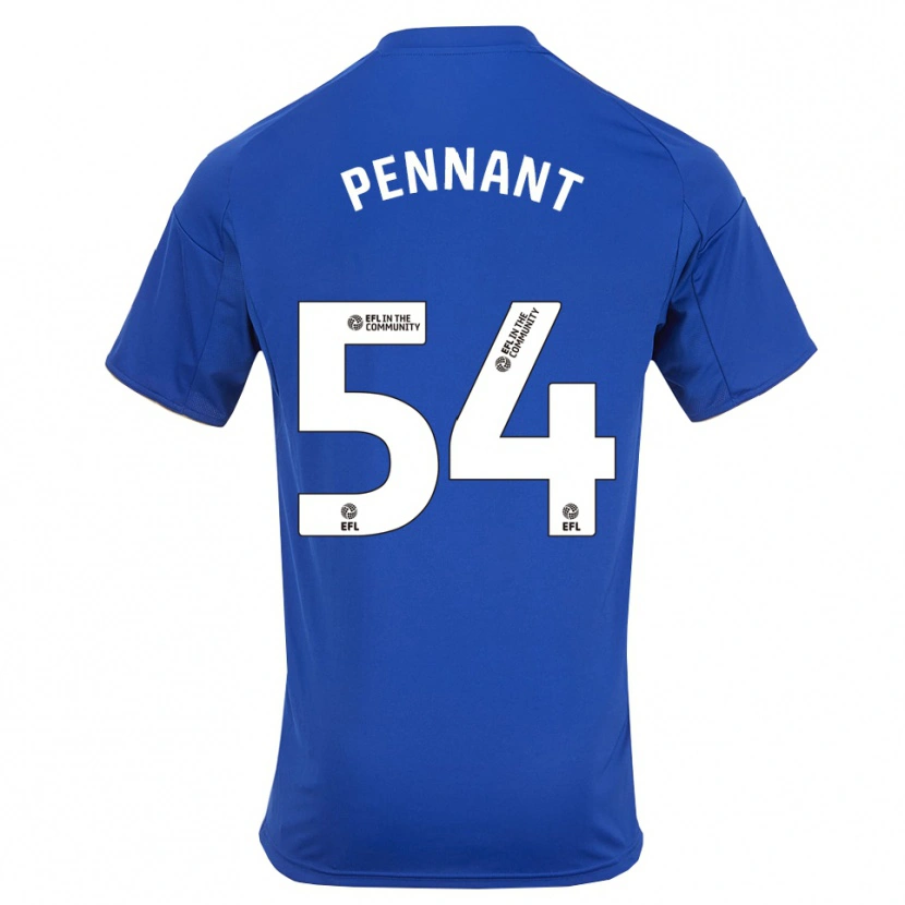 Danxen Niño Camiseta Kian Pennant #54 Azul Oro 1ª Equipación 2025/26 La Camisa