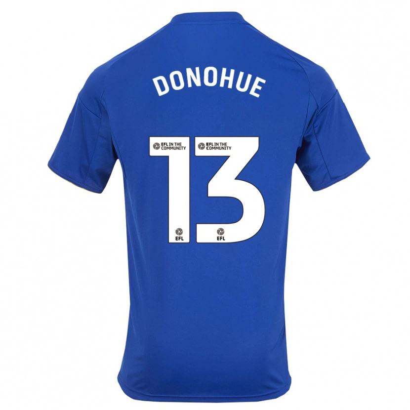 Danxen Niño Camiseta Jake Donohue #13 Azul Oro 1ª Equipación 2025/26 La Camisa