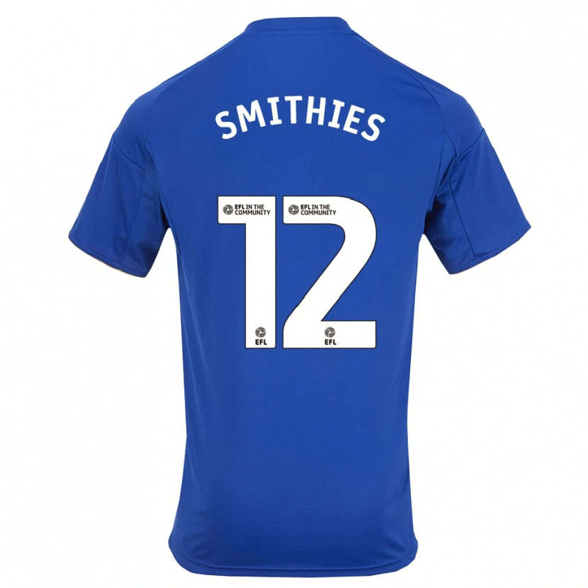 Danxen Niño Camiseta Alex Smithies #12 Azul Oro 1ª Equipación 2025/26 La Camisa