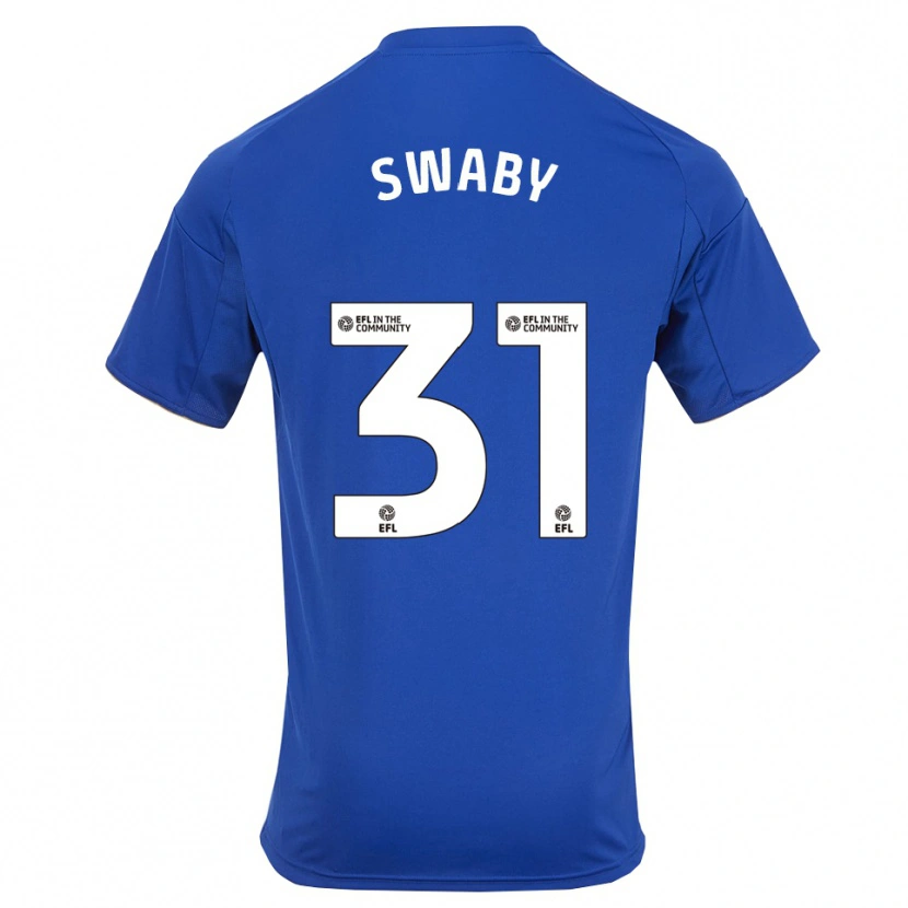 Danxen Niño Camiseta Chantelle Swaby #31 Azul Oro 1ª Equipación 2025/26 La Camisa