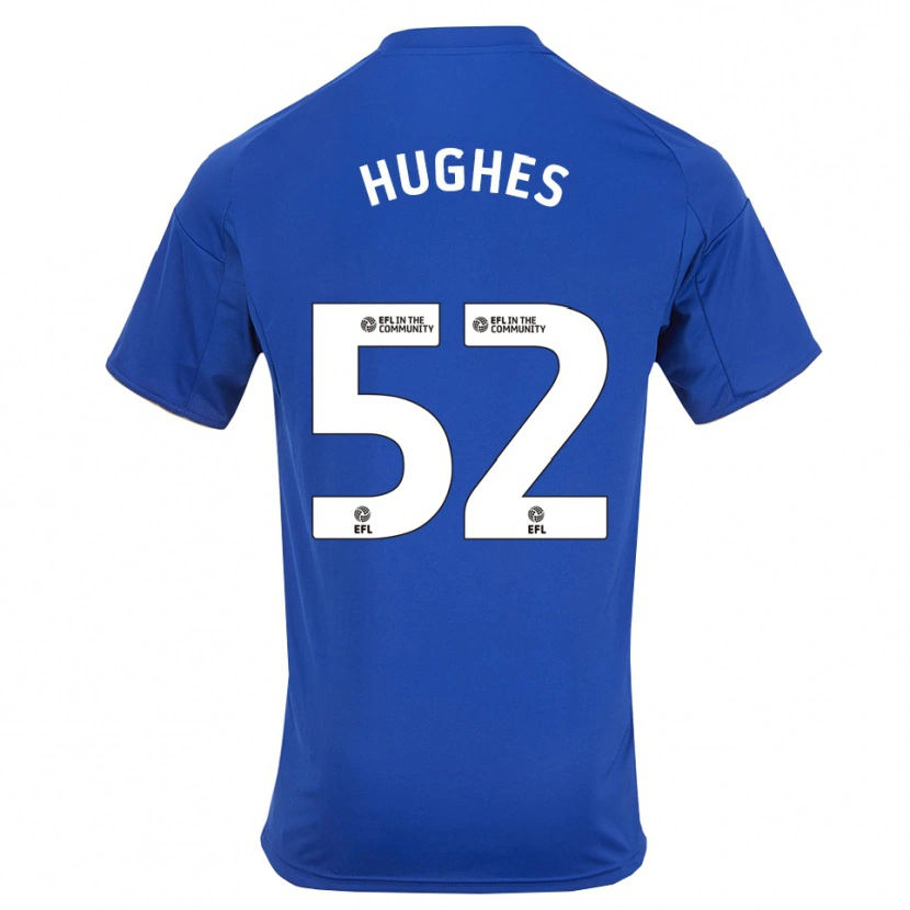 Danxen Niño Camiseta Iestyn Hughes #52 Azul Oro 1ª Equipación 2025/26 La Camisa