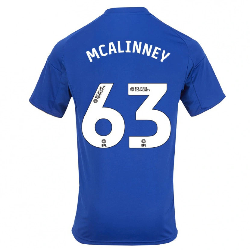 Danxen Niño Camiseta Liam Mcalinney #63 Azul Oro 1ª Equipación 2025/26 La Camisa