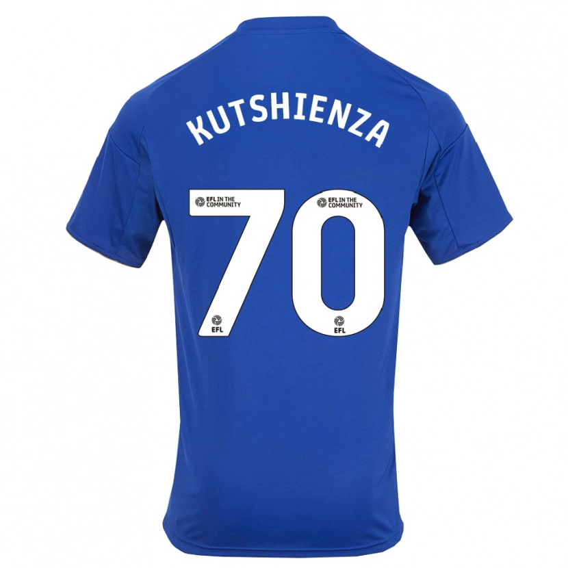 Danxen Niño Camiseta Jesper Kutshienza #70 Azul Oro 1ª Equipación 2025/26 La Camisa