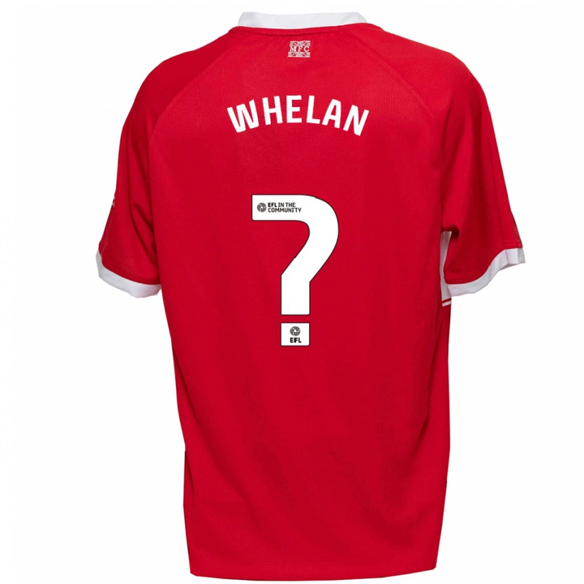 Danxen Niño Camiseta Frankie Whelan #0 Rojo Blanco 1ª Equipación 2025/26 La Camisa