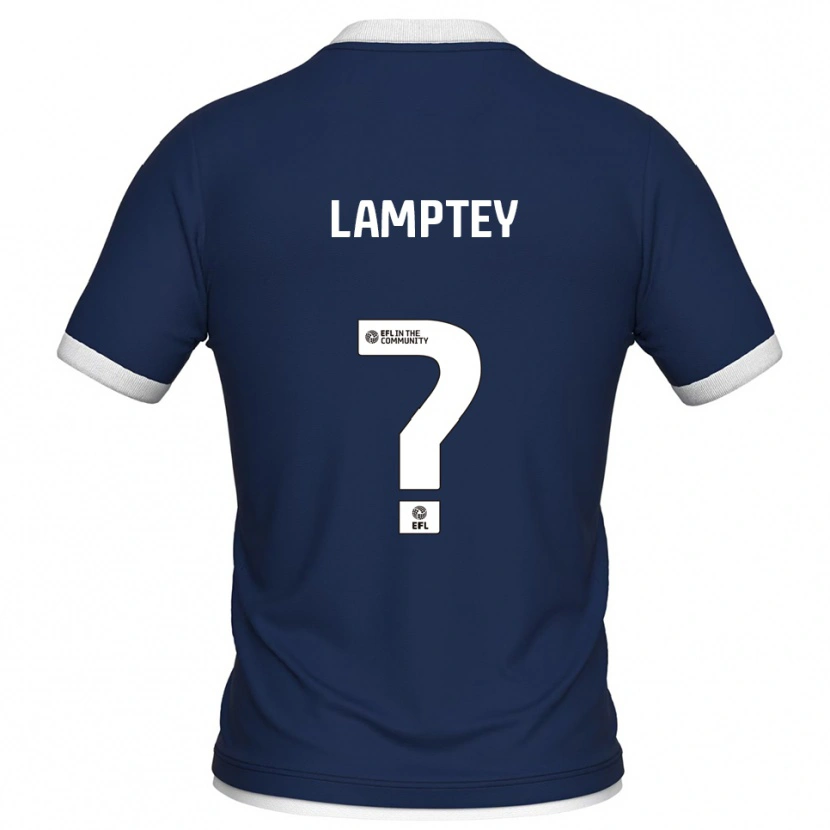 Danxen Niño Camiseta Rafiq Lamptey #0 Azul Marino Blanco 1ª Equipación 2025/26 La Camisa