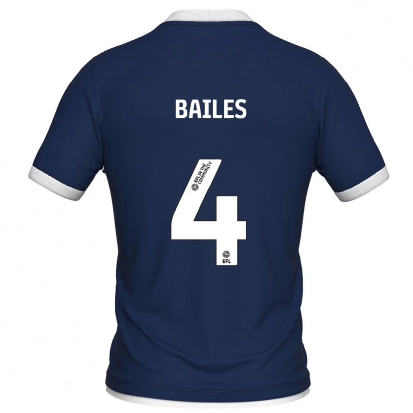 Danxen Niño Camiseta Freya Bailes #4 Azul Marino Blanco 1ª Equipación 2025/26 La Camisa