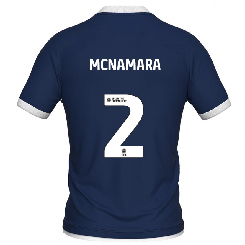 Danxen Niño Camiseta Danny Mcnamara #2 Azul Marino Blanco 1ª Equipación 2025/26 La Camisa