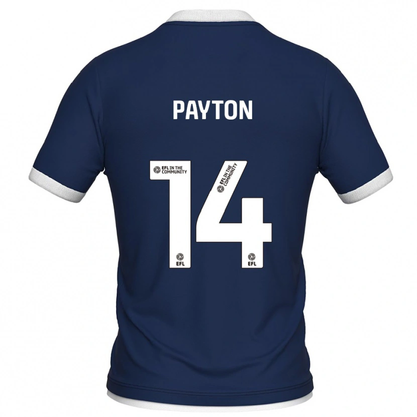 Danxen Niño Camiseta Edward Payton #14 Azul Marino Blanco 1ª Equipación 2025/26 La Camisa