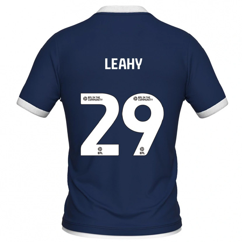 Danxen Niño Camiseta Tom Leahy #29 Azul Marino Blanco 1ª Equipación 2025/26 La Camisa