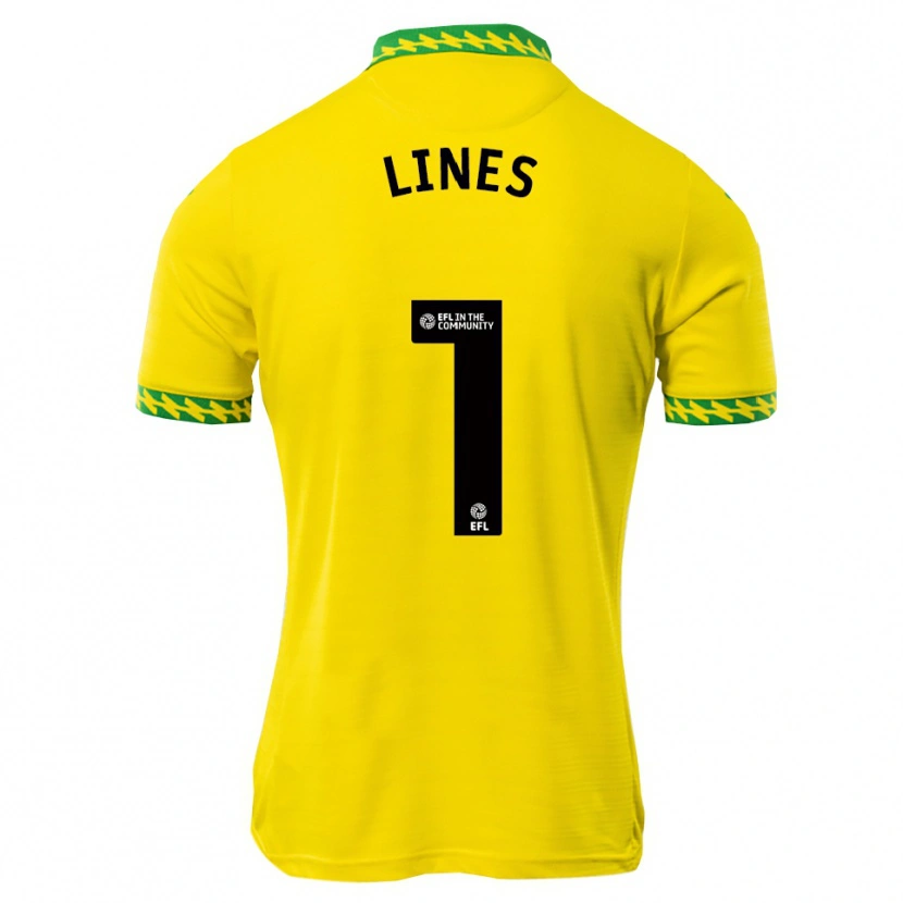 Danxen Niño Camiseta Luis Lines #1 Blanco Verde 1ª Equipación 2025/26 La Camisa