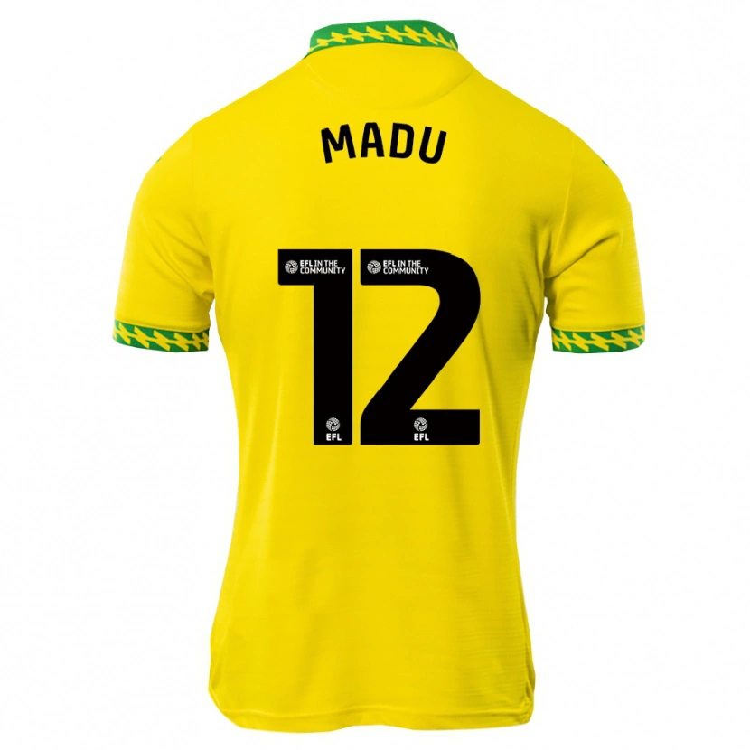 Danxen Niño Camiseta Victor Madu #12 Blanco Verde 1ª Equipación 2025/26 La Camisa