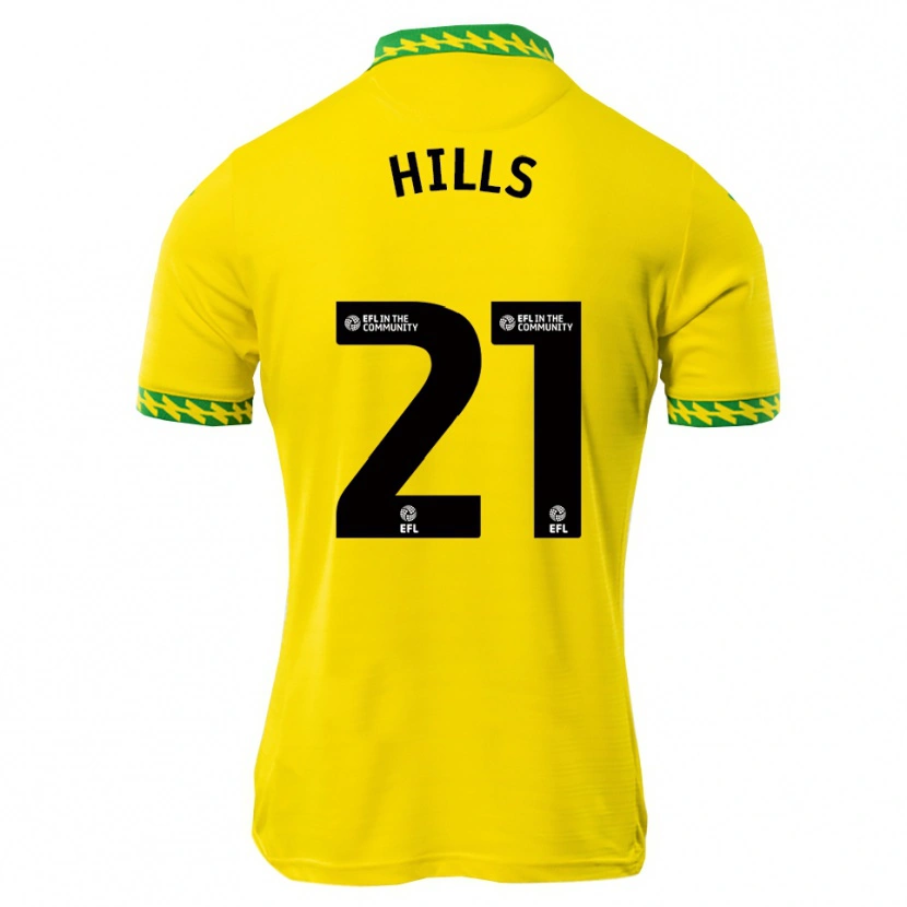 Danxen Niño Camiseta Brad Hills #21 Blanco Verde 1ª Equipación 2025/26 La Camisa