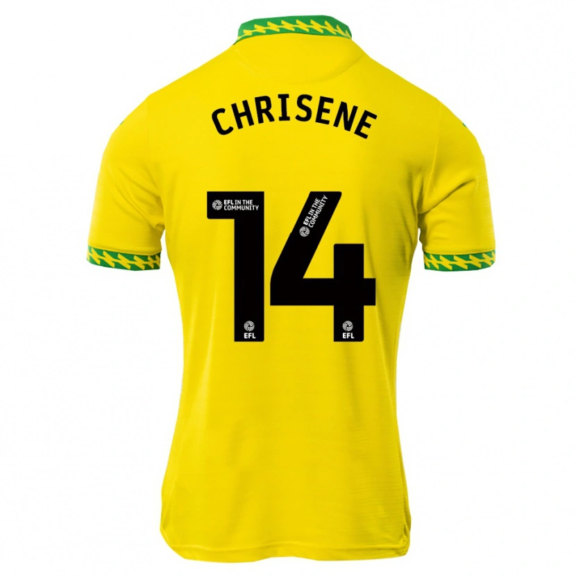Danxen Niño Camiseta Ben Chrisene #14 Blanco Verde 1ª Equipación 2025/26 La Camisa