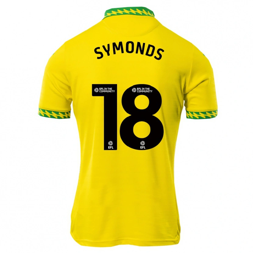 Danxen Niño Camiseta Freya Symonds #18 Blanco Verde 1ª Equipación 2025/26 La Camisa