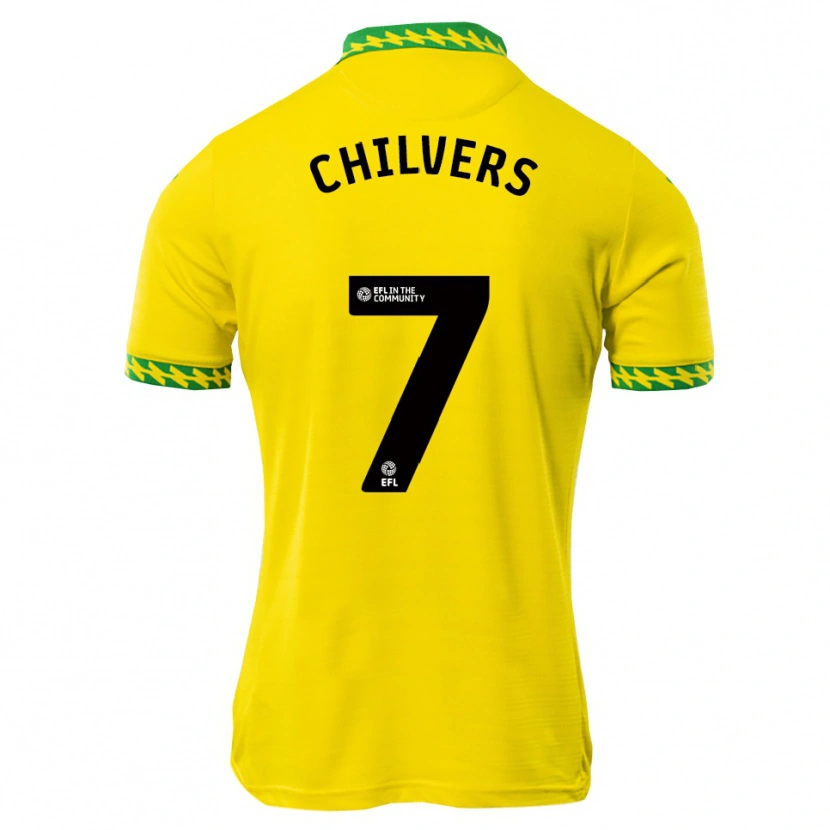 Danxen Niño Camiseta Toby Chilvers #7 Blanco Verde 1ª Equipación 2025/26 La Camisa